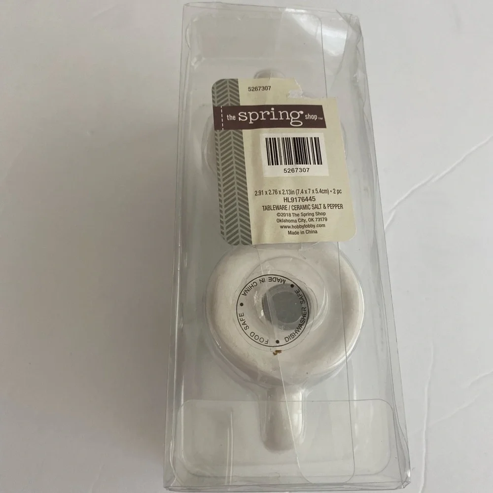 Tableware salt & pepper ceramic set